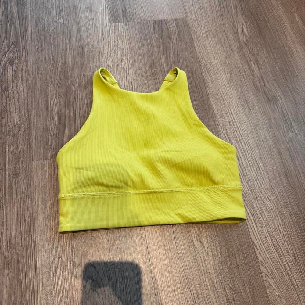 Lululemon Energy High-Neck Longline Ribbed Sports Bra - Picture 4 of 5